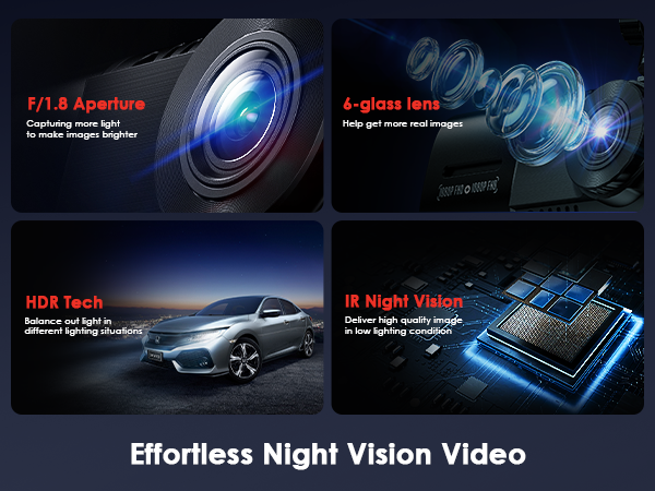 dash cam front and inside