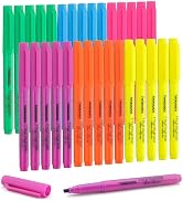 TWOHANDS Highlighters Assorted Colors 30 pack Highlighters bulk,Chisel Tip Marker Pens,Quick-dryi...