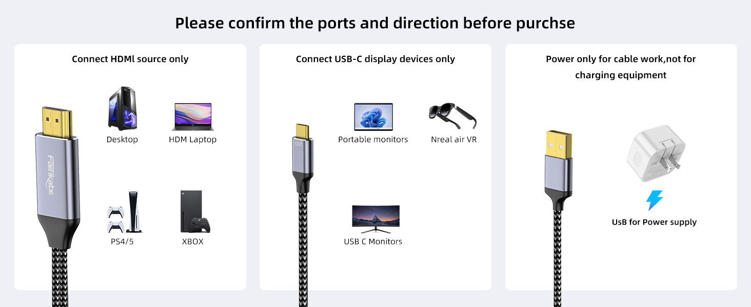 hdmi cable for xreal