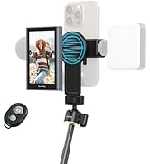 SmallRig Phone Vlog Selfie Monitor Screen for iPhone for Huawei for S24/S25, w/Magnetic Phone Hol...