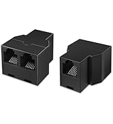 Uvital RJ12 6P6C 1 Female to 2 Female Telephone Line Splitters, Telephone Landline Cable Connecto...
