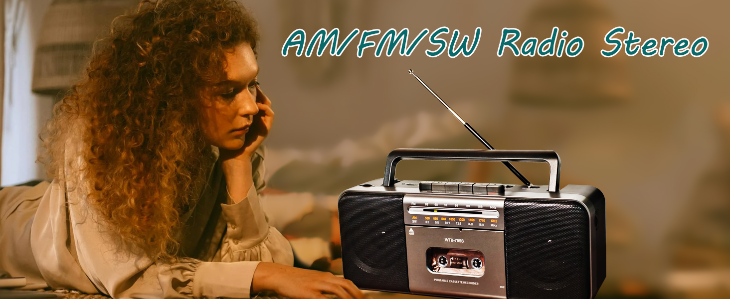AM FM SW Radio Stereo cassette player