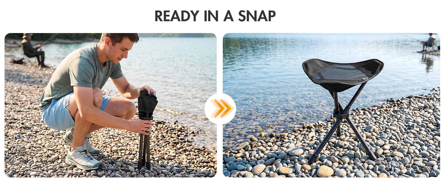 folding tripod stool