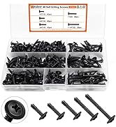 weideer 220pcs #8 Self Tapping Screws TEK Self Drilling Screws Assortment Kit 410 Stainless Steel...