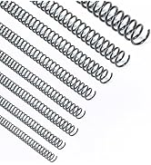 Binditek 200 Pack Plastic Spiral Binding Coils,Multi Size Binding Spines,4:1 Pitch,(1/4",5/16",3/...