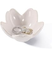YZMICSTAR Flower Ring Dish Holder,Jewelry Dish Tray,Small Trinket Tray,Jewelry Plate Bowl,Key Bow...