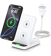 Wireless Charger Stand Fast Charging for Samsung Galaxy S25 S24 FE S23 S22 S21 Z Fold 6, Android ...