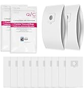 12 Pack Fit for Kenmore Q/C Canister Vacuum Bags 53292 Type Q/C HEPA Replacement Dust Bags for Ke...