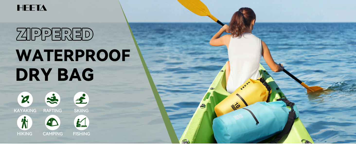 Waterproof Dry Bag with Zippered Pocket