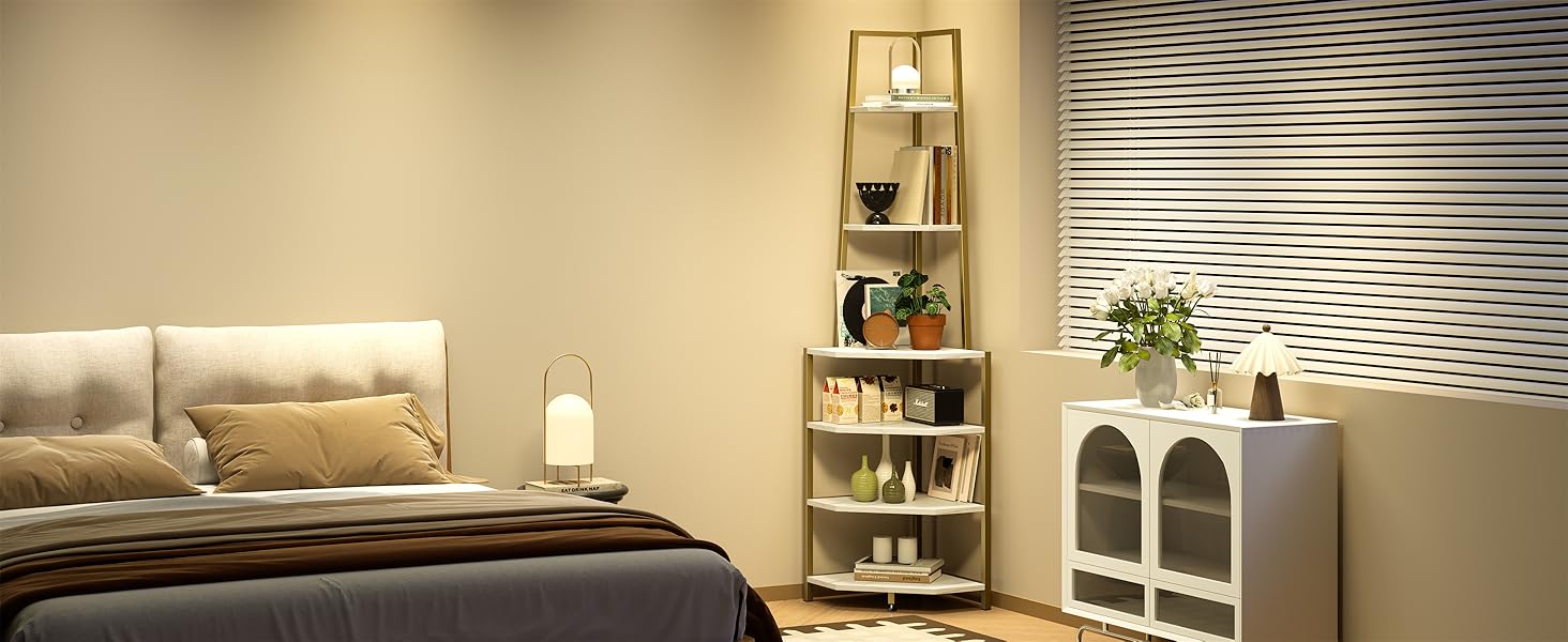 Bedroom Corner Shelf