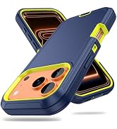 ACAGET for iPhone 17 Pro Max Case Rugged Heavy Duty Matte Protective Phone Cases with Port Anti D...