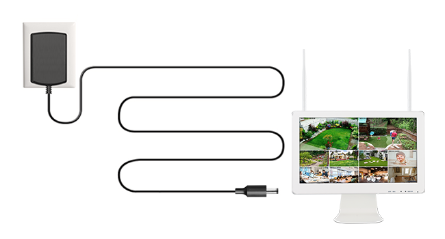 12V 3A Power supply adapter 6ft long