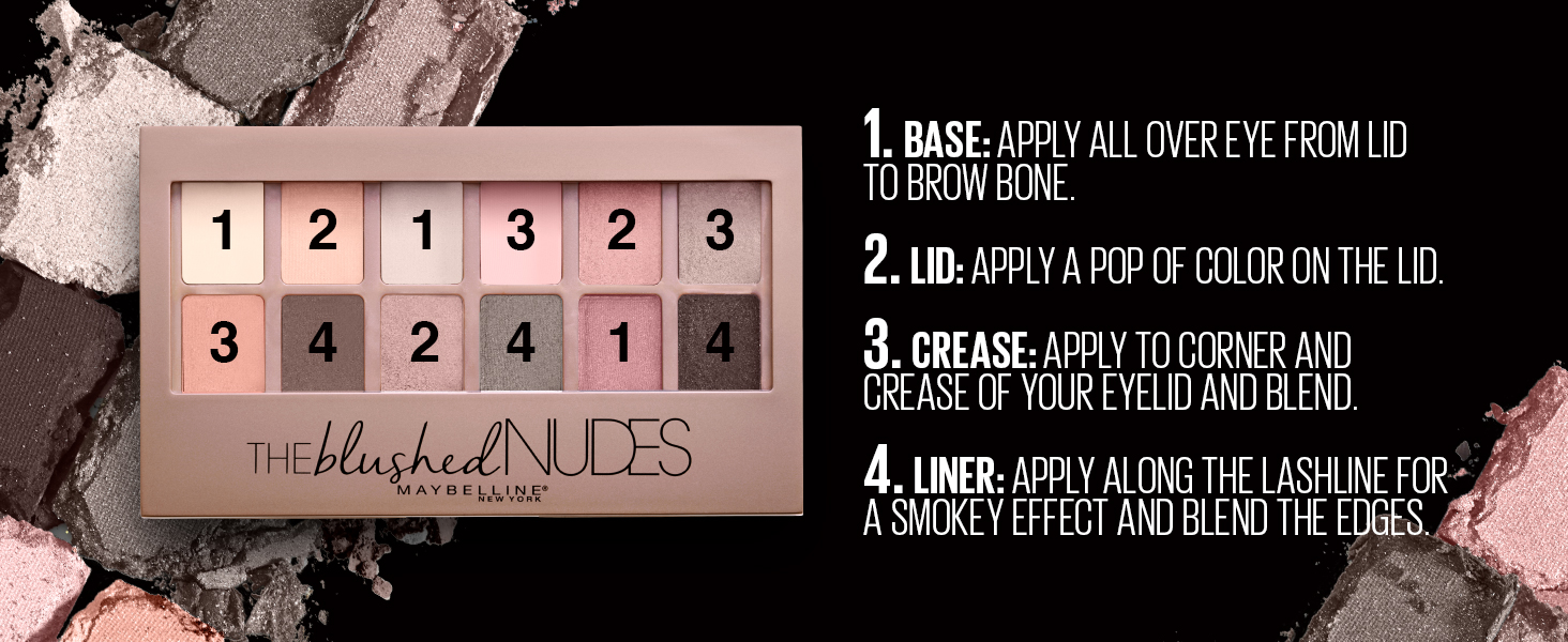 how to apply - base, lid, crease, liner