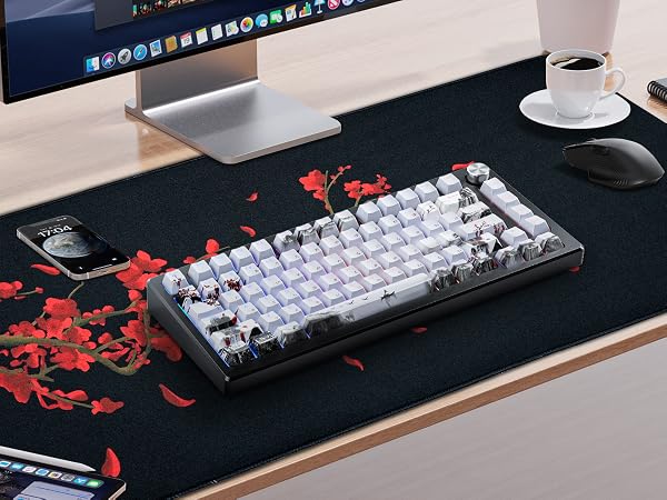Plum Blossom Custom Keycaps