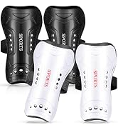 Soccer Shin Guards Youth - 2 Pairs Shin Guards for Youth and Adults, Shin Pads Protective Equipme...
