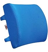 LOVEHOME Lumbar Support Pillow for Chair and Car, Back Support for Office Chair Memory Foam Cushi...
