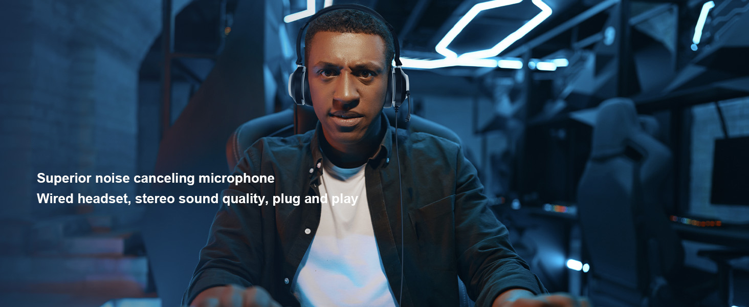 usb headset with micphone, work headset with mic, headset with microphone for pc, pc headphones