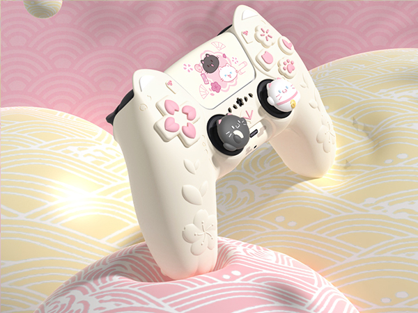 PlayVital Cherry Blossoms Kitten Protective Silicone Cover