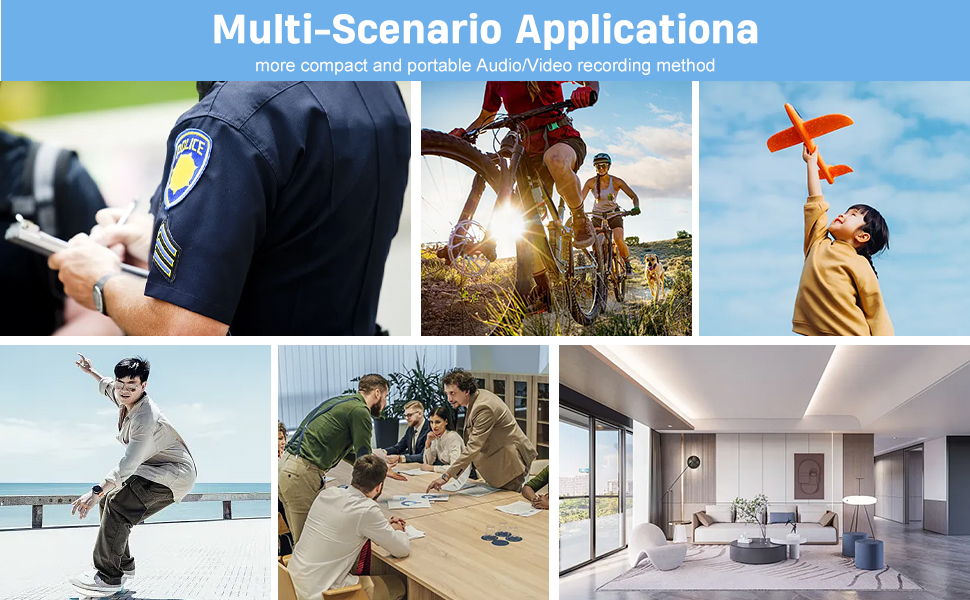 Premium Portable, Wearable Patrol Video Recording Camcorder for Security, Work Records, Guard