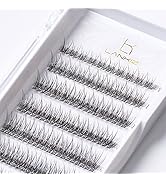 LANKIZ Lash Clusters DIY Lash Extensions Individual Lashes Natural Eyelash Clusters Extensions 16...