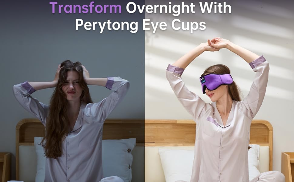 sleep eye mask, Bluetooth eye mask, sleep mask for side sleepers, comfortable sleep mask