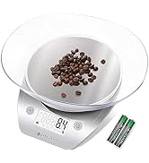 Etekcity Food Scale, 11lb/0.1g, Digital Kitchen Scale with Detachable Bowl Weight Grams and Ounce...