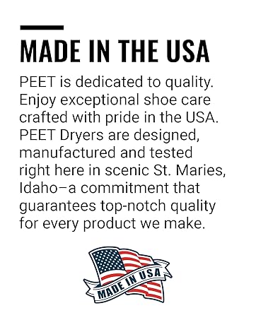 Made in the USA—PEET is dedicated to quality. Enjoy exceptional shoe care crafted with pride.