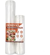 Vacuum Sealer Bags Rolls, 2 Pack Customizable Size BPA-Free Textured Food Saver Rolls for Sous Vi...