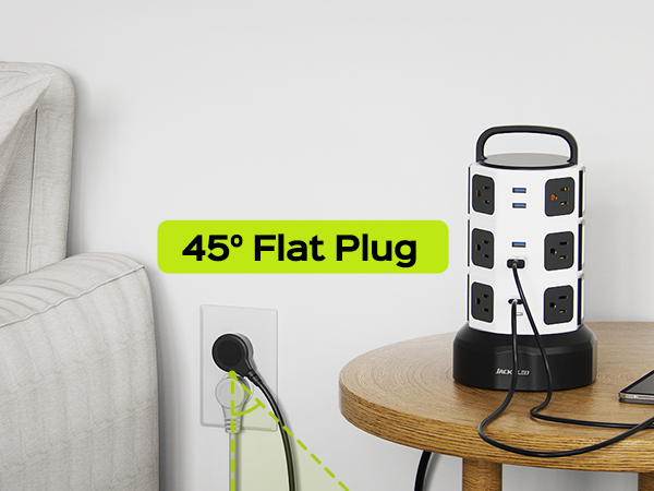 45° Flat Plug