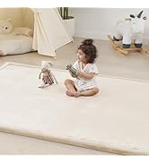 1.5" Thick Baby Play Mat for Floor Tummy Time, 50"x 50" Pro Soft Baby Activity Playmats Playroom,...