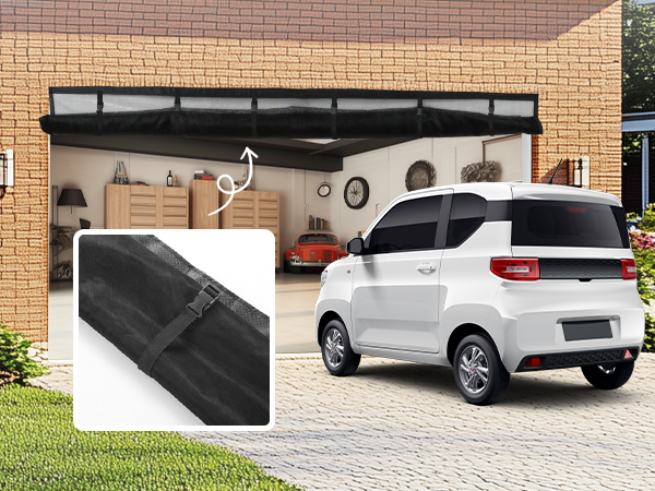 garage door screens retractable pull down