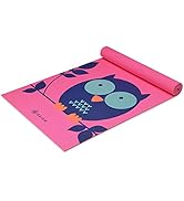 Gaiam Kids Yoga Mat Exercise Mat, Yoga for Kids with Fun Prints - Playtime for Babies, Active &amp; C...