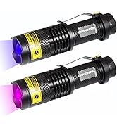 DARKBEAM UV 365nm and 395nm light wood's lamp Blacklight Ultraviolet Flashlight LED Portable Mini...