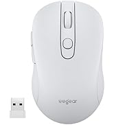 wegear USB Wireless Mouse for Laptop PC Mac, 2.4GHz Cordless Mouse with 6 Buttons, 5-Level Adjust...