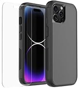 droperprote for iPhone 15 Pro Case with Tempered Glass Screen Protector 3 in 1 Heavy Duty Rugged ...