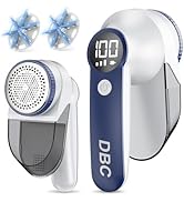 DBC Fabric Shaver with 15000r/Min Powerful Motor, LED Display, 3-Speeds, 6-Leaf Blades, Large Sha...