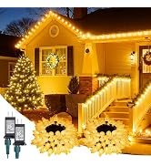 Minetom C9 Christmas Lights Outdoor, 85Ft 110LED with 8 Lighting Mode 2PC