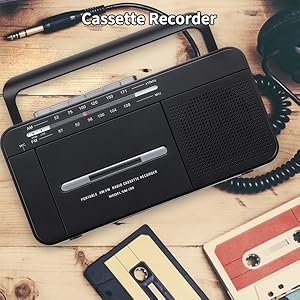 portable cassette recorder