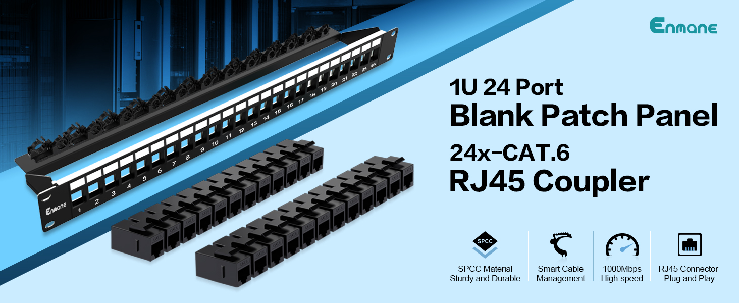 24port blank patch panel