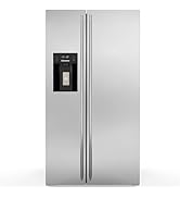 Electactic 20 Cu.ft. Large Refrigerator Fridge, 2 French Door Stainless Steel with Water Dispenso...