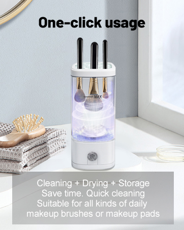 Electric makeup brush cleaner