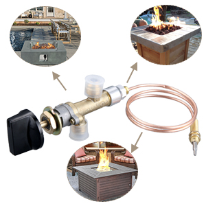 Low Pressure Propane Gas Fireplace Fire Pit Gas Control Cock Valve