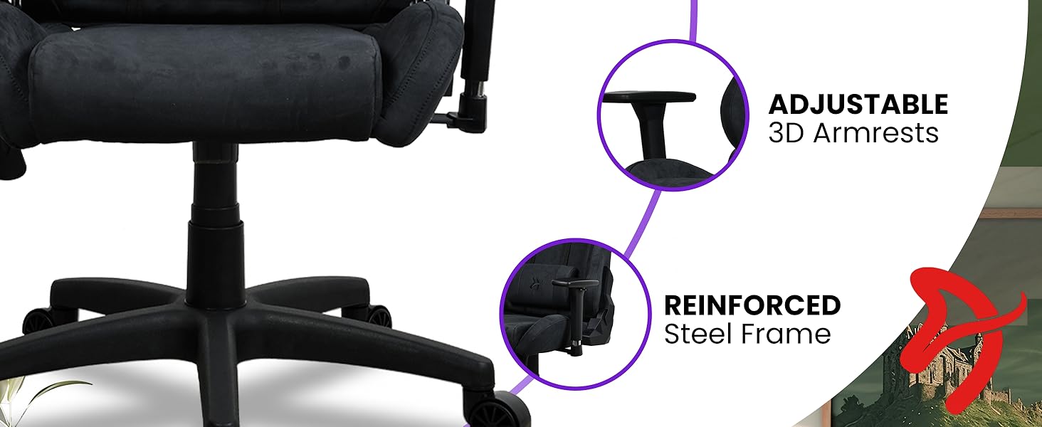 Video game chairs with high back design &amp;amp; bold look