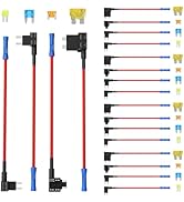 Newdeli 20 Pack 12V Fuse Tap Car Add-a-Circuit Adapter and Fuse Kit with Standard Mini Micro2 and...