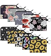 Coin Purse for Women 10 Pack Purse Pouches for Inside Purse Deanfun Mini Change Wallet with Zippe...