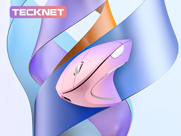 TECKNET Ergonomic Mouse Wireless, Rechargeable Mouse