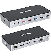 USB C Laptop Docking Station, 15 in 1 Dock with 4K Triple Display Multiport Adapter and 3 Monitor...
