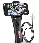 Ralcam Two-Way 210° Articulating Borescope for iPhone and Android, 6.2mm Slim Probe USB-C Flexibl...