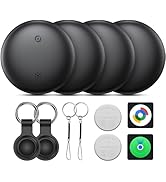 Air Tracker Tags for Android or iOS, Dual System Air Smart Tags-4 Pack, Compatible with iOS Find ...