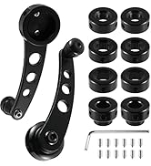 Veemoon 1 Window cranks Set Car Window Handle Aluminum Alloy Window Crank Handle Universal Car Wi...